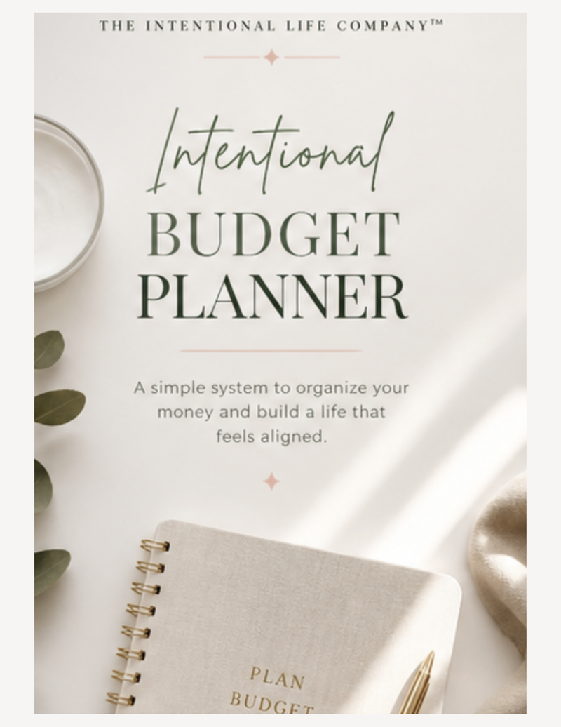 Intentional Budget Planner / Minimal Finance Planner / Printable & Digital PDF