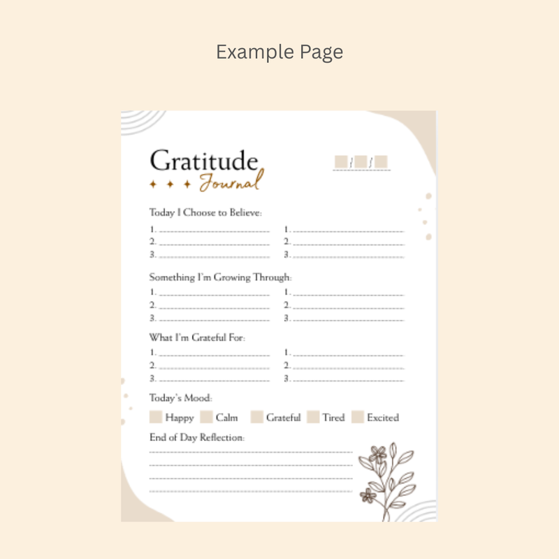 30-Day Intentional Gratitude Reset Journal