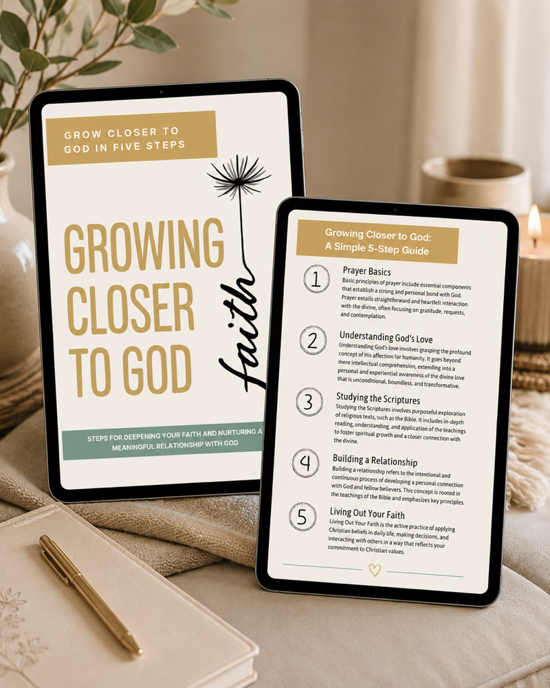 Growing Closer to God in 5 Steps - A Faith Transformation Workbook