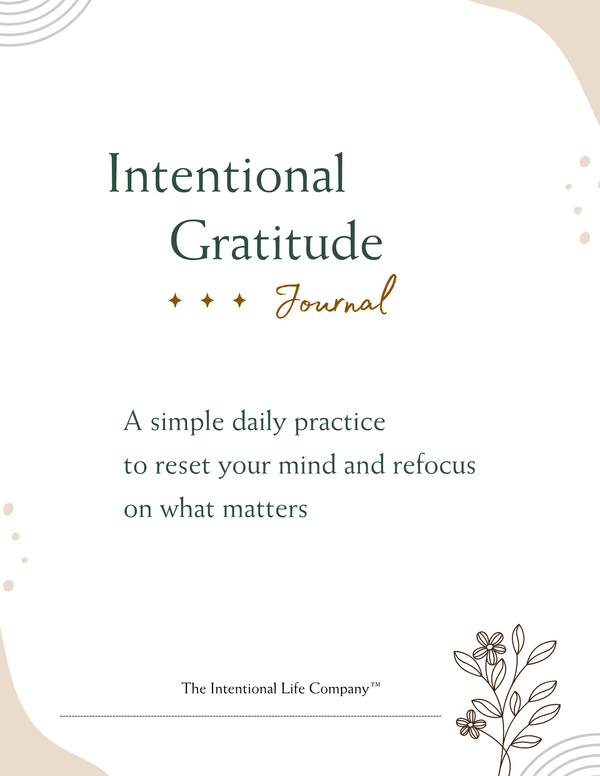 30-Day Intentional Gratitude Reset Journal