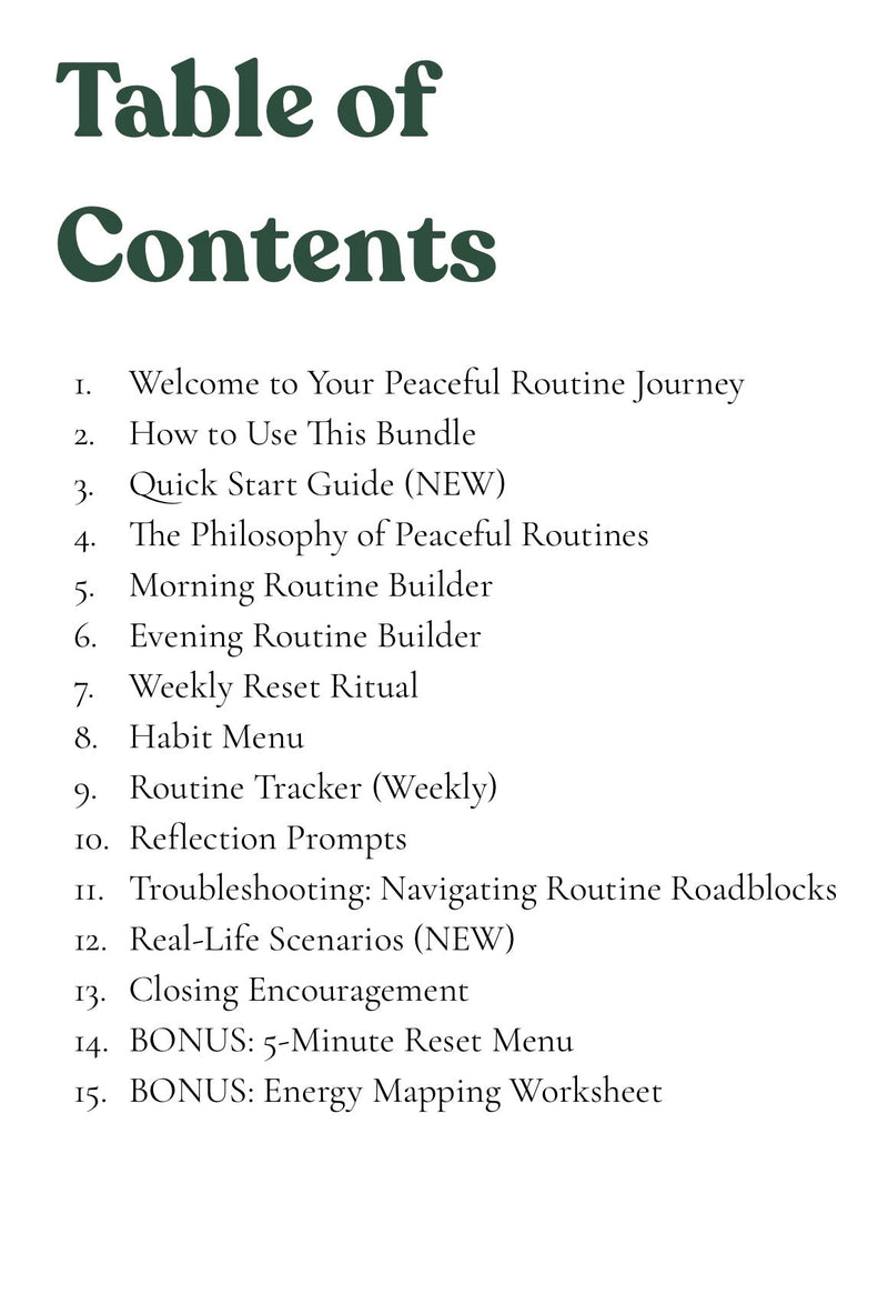 Intentional Life Routine Bundle
