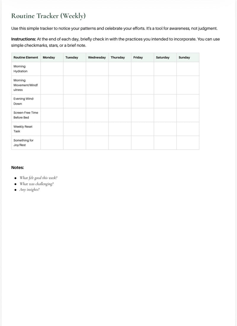 Intentional Life Routine Bundle