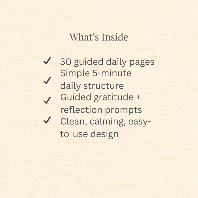 30-Day Intentional Gratitude Reset Journal