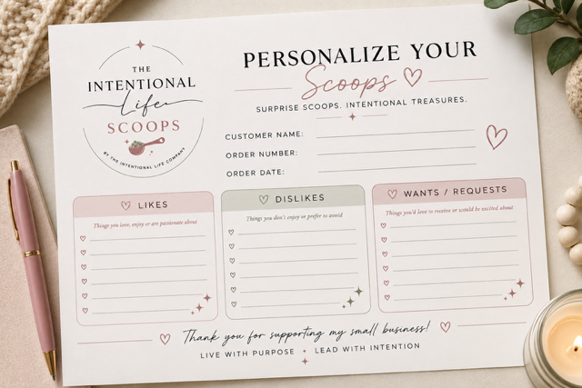 Intentional Life Scoops