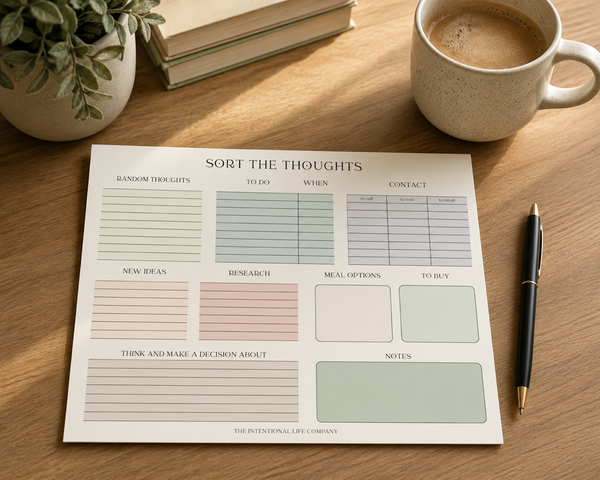 Sort The Thoughts Worksheet